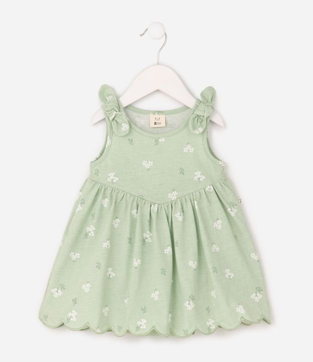 Vestido Body Bebé Algodón con Recorte en la Cintura - Talle 0 a 18 Meses 2