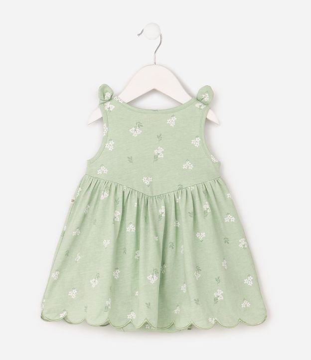 Vestido Body Bebé Algodón con Recorte en la Cintura - Talle 0 a 18 Meses 3