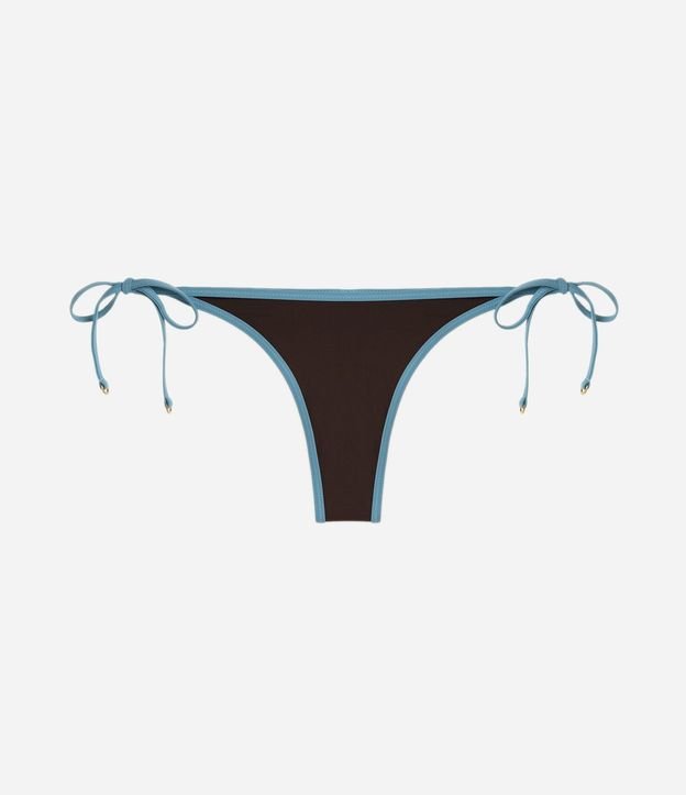 Bikini Bombacha Lazo en Microfibra con Bies Contrastante 5