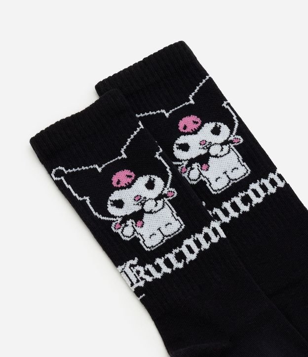 Media Caña Larga con Estampa de Kuromi de Hello Kitty 4