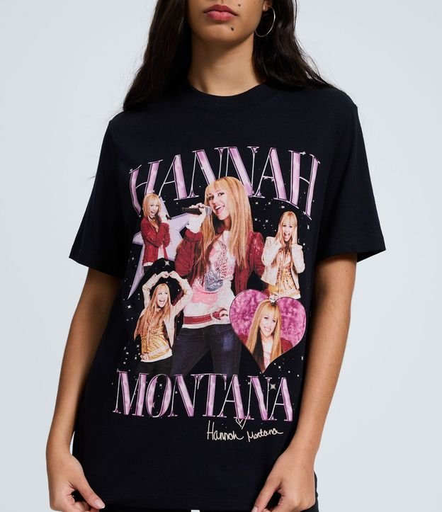 Remera en Algodón con Estampado Hannah Montana 3