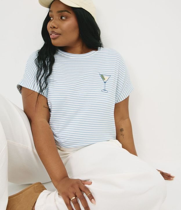Blusa en Algodón con Bordado Coquetel Curve & Plus Size 1