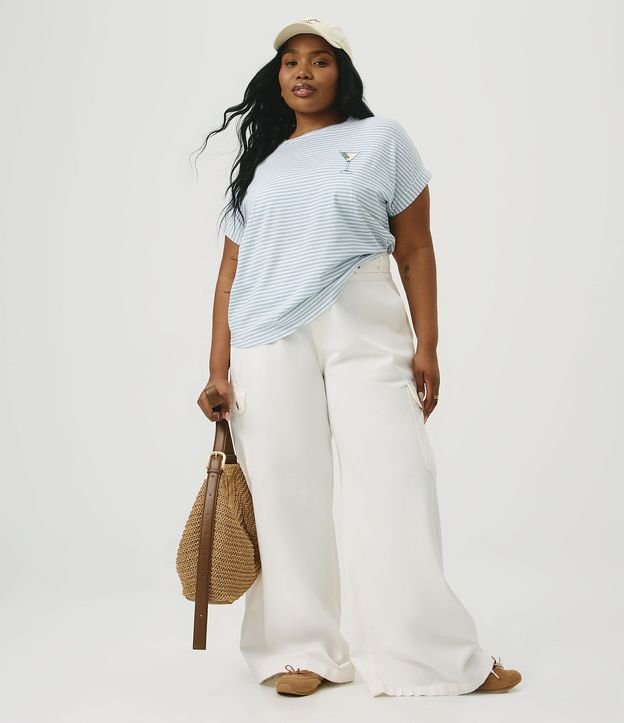 Blusa en Algodón con Bordado Coquetel Curve & Plus Size 2