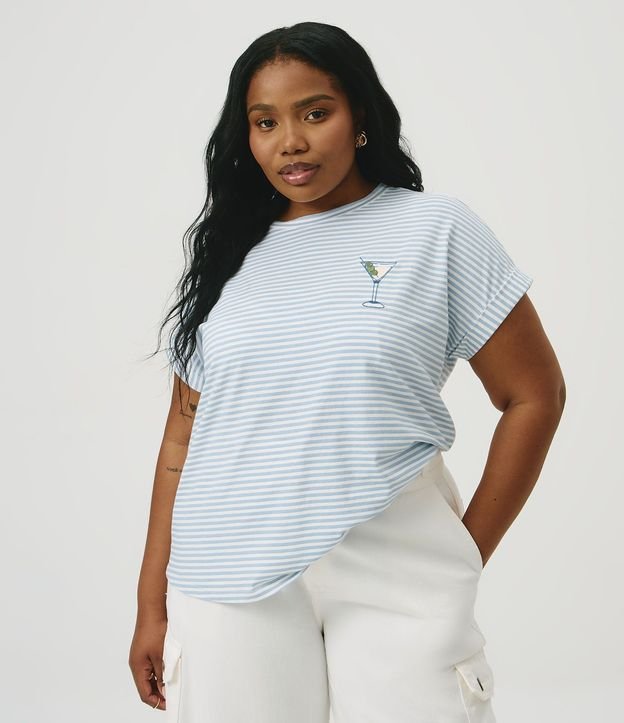 Blusa en Algodón con Bordado Coquetel Curve & Plus Size 3