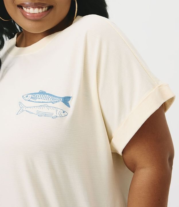 Blusa en Algodón con Bordado Sardina Curve & Plus Size 3