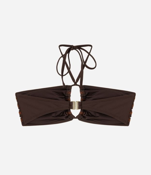 Bikini Top Bandeau con Copa Desmontable y Bordado 7