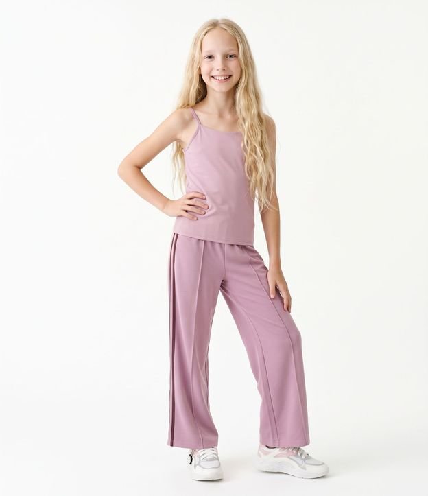 Pantalón Infantil Modal Raya Lateral - Talle 5 a 16 años