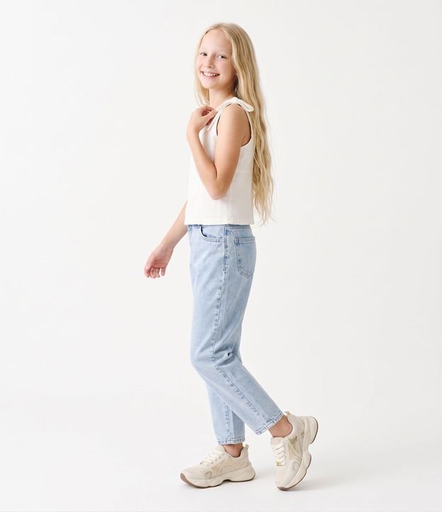 Blusa Infantil en Viscosa  Com Lacitos - Talle 5 a 16 años 2