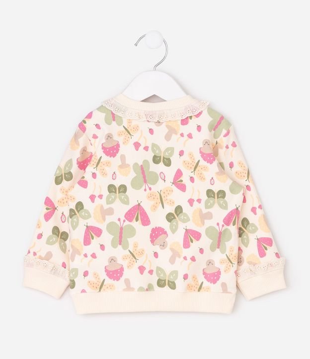 Buzo Bebé con Estampado Fullprint Mariposas y Hongos – Talle 0 a 18 Meses 3