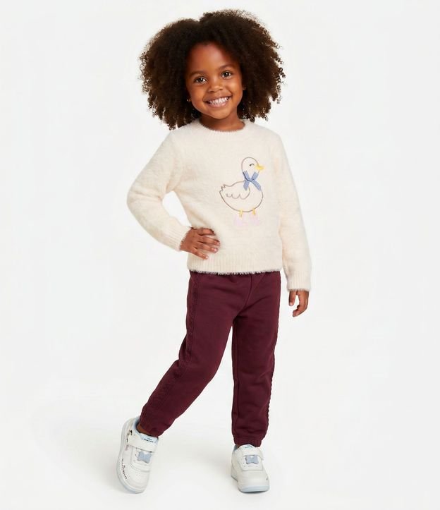 Pantalón Infantil Jogger con Recortes – Talle 1 a 6 años