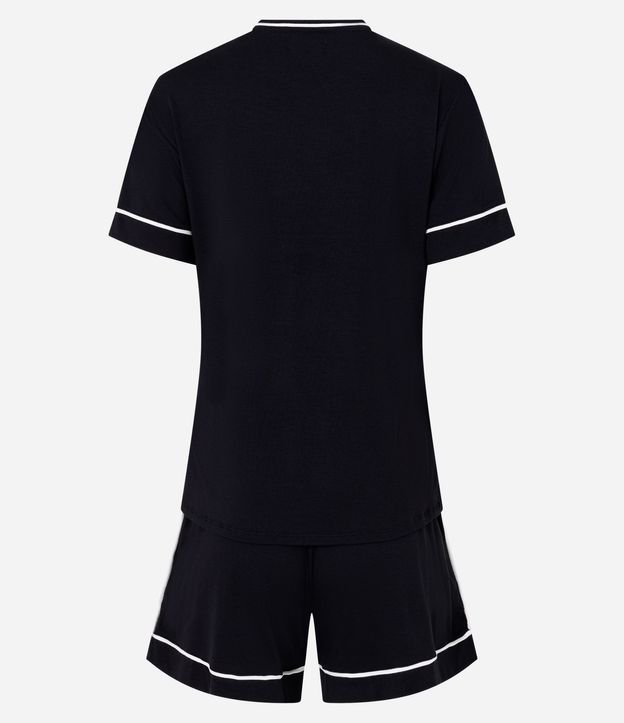 Pijama Short Doll en Viscolycra con Biés Contrastantes 6