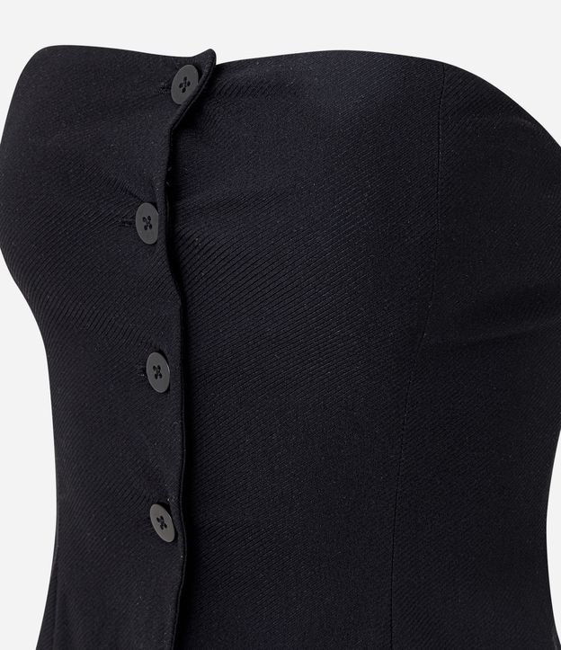Blusa sin Breteles en Bengalina con Botones 7