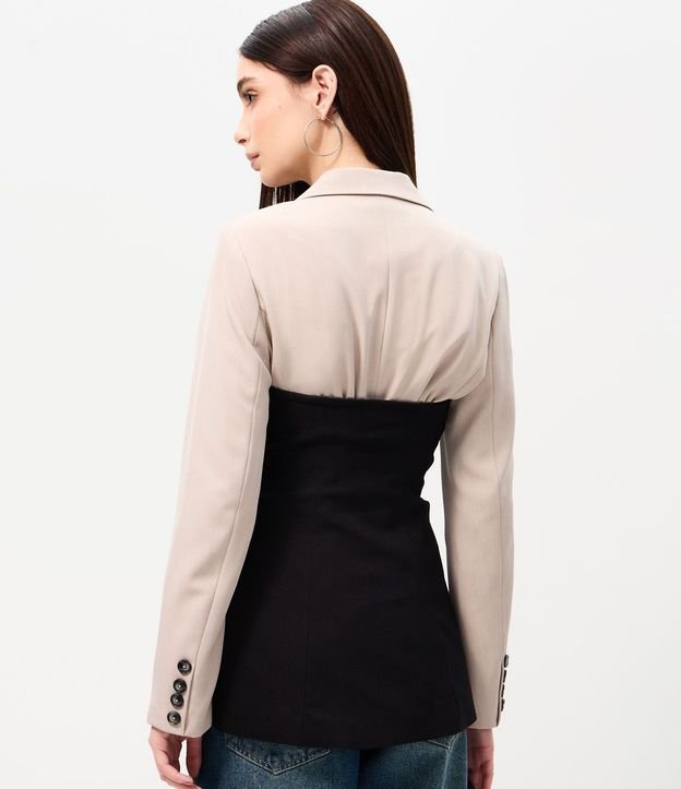 Blusa sin Breteles en Bengalina con Botones 4