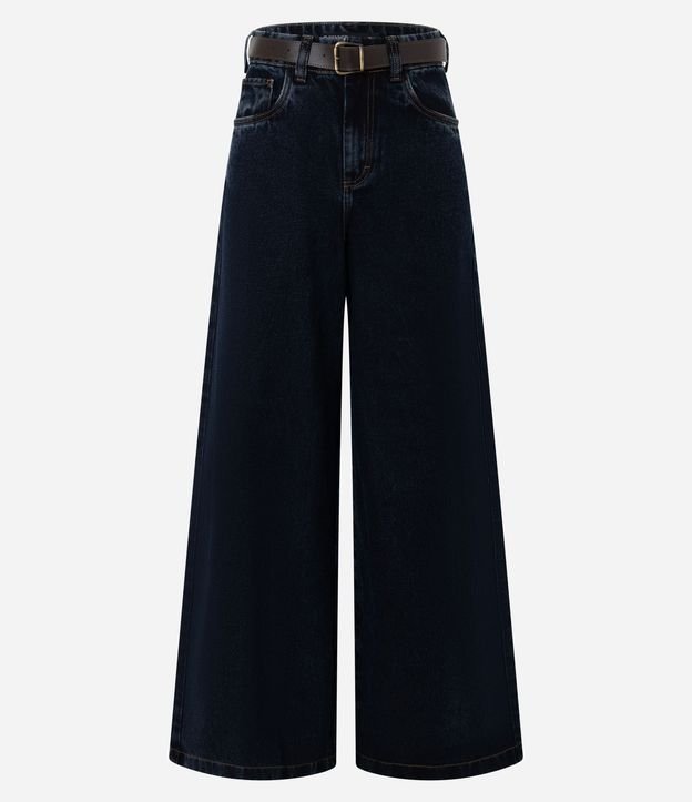 Pantalón Pantalona en Jeans con Cintura Alta 4