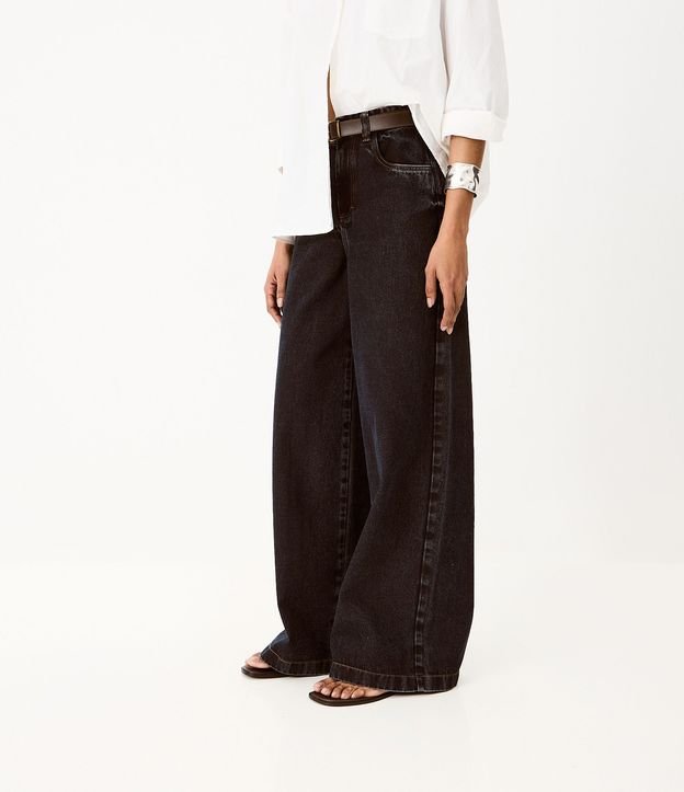 Pantalón Pantalona en Jeans con Cintura Alta 3