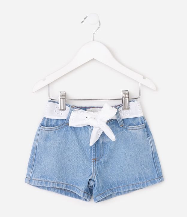 Short Infantil en Jeans con Cinturón – Talle 1 a 6 años 2