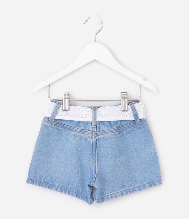 Short Infantil en Jeans con Cinturón – Talle 1 a 6 años 3