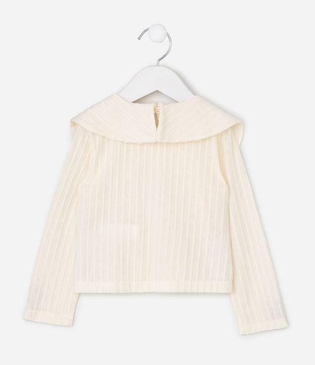 Blusa Slim Infantil con Lazo Delantero Aplicado – Talle 1 a 6 años 3