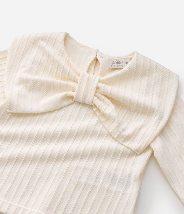 Blusa Slim Infantil con Lazo Delantero Aplicado – Talle 1 a 6 años 5