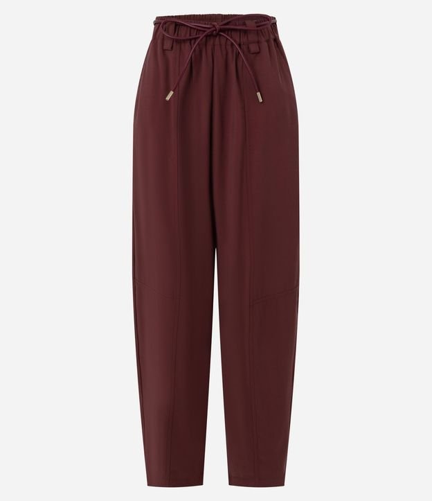 Pantalón Carrot con Cintura Elástica y Cinturón para Lazo 5