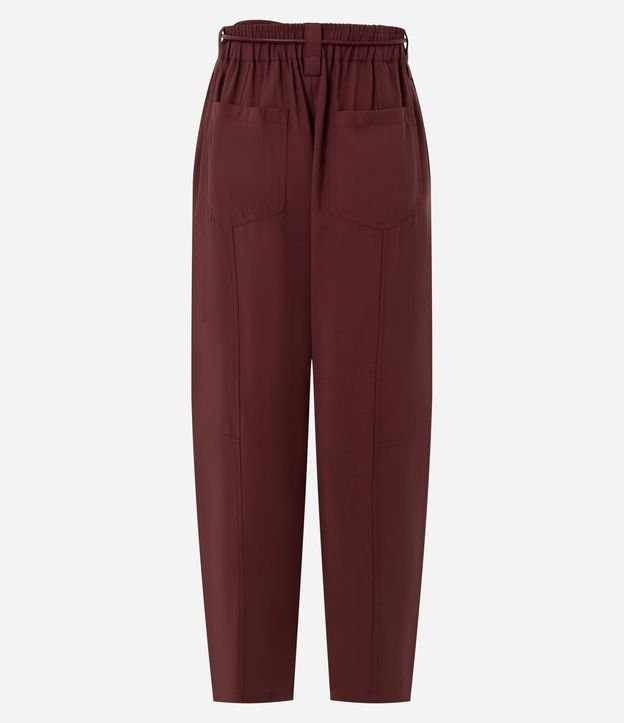 Pantalón Carrot con Cintura Elástica y Cinturón para Lazo 6
