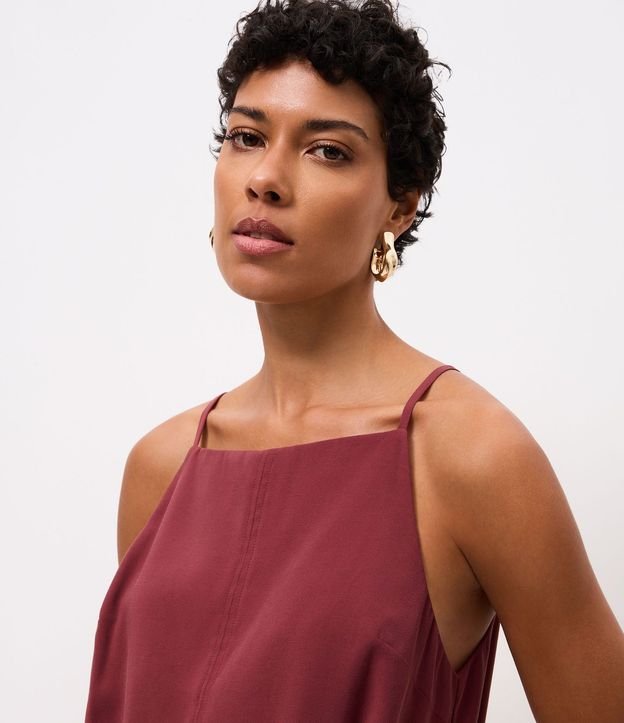 Blusa con Escote Halter Neck y Breteles Finos 3