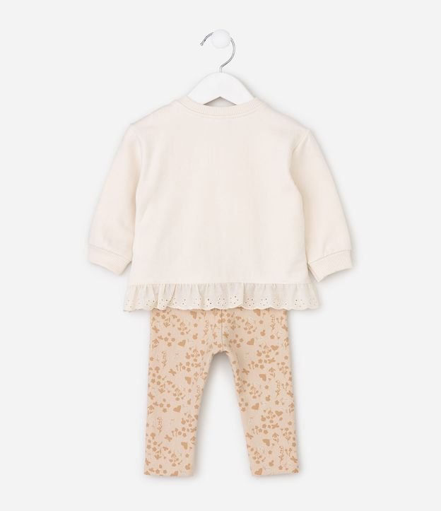 Conjunto Bebé con Estampa Floral con Hongos – Talle 0 a 18 Meses 3