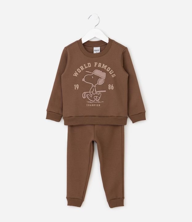 Conjunto Infantil en Algodón con Estampa de Snoopy Bordado – Talle 2 a 6 años 2