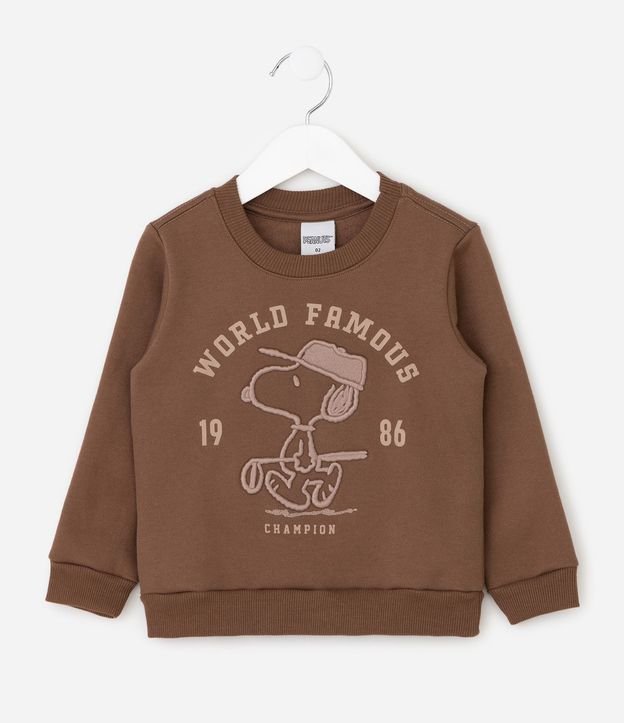 Conjunto Infantil en Algodón con Estampa de Snoopy Bordado – Talle 2 a 6 años 3