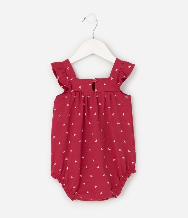 Mono Bebé en Cotton con Estampa de Moñitas - Talle 0 a 18 Meses 4