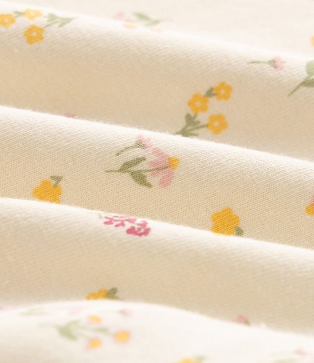 Body Infantil con Cuello Muñeca y Estampa Floral – Talle 0 a 18 Meses 4