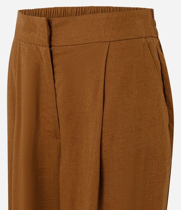 Pantalón Wide Leg en Viscolino con Cintura Elástica 6