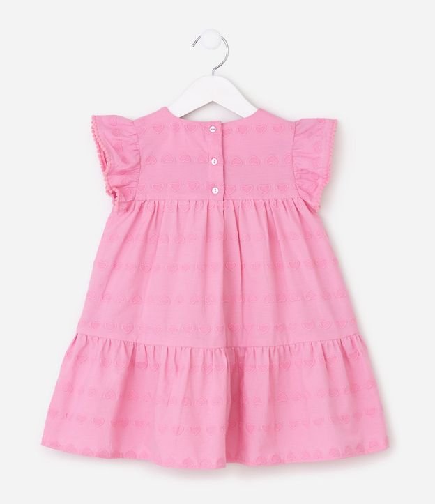 Vestido Evasê con Jacquard Corazones - Talle 1 a 6 años 3