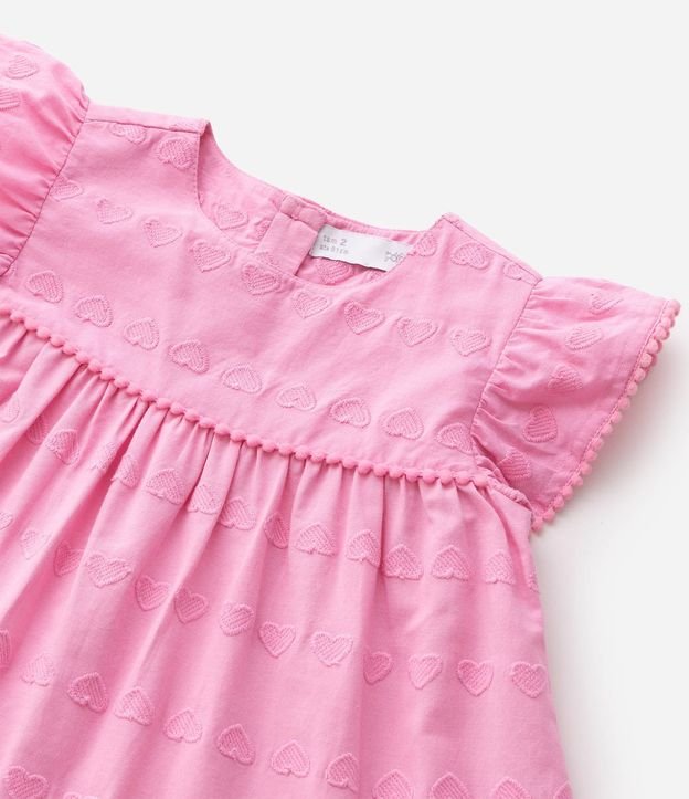 Vestido Evasê con Jacquard Corazones - Talle 1 a 6 años 5