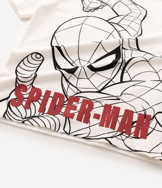 Remera en Algodón con Estampado Spider Man Outline - Talle 4 a 12 años 5