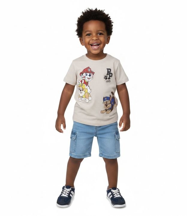 Remera en Algodón con Estampa de Paw Patrol - Talle 2 a 6 años