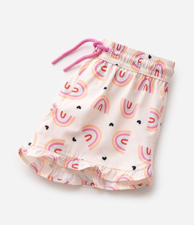 Short Infantil con Estampa de Arcoiris Full Print - Talle 1 a 6 años 5