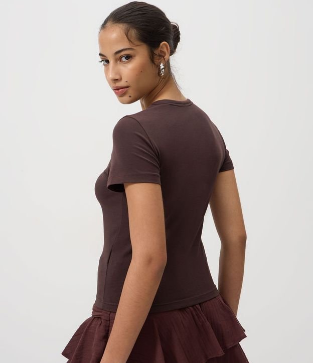 Blusa Básica en Algodón Peruano con Mangas Cortas 4