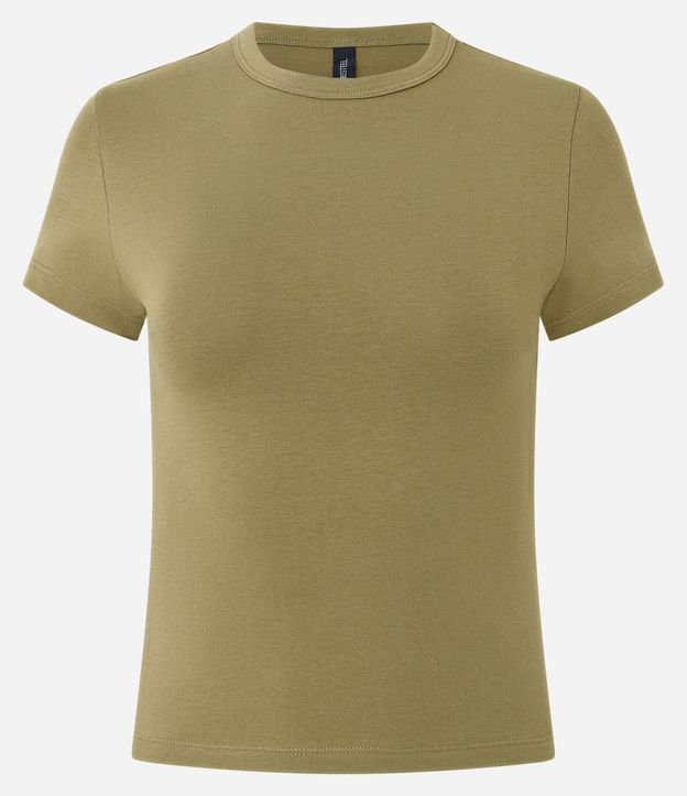 Blusa Básica en Algodón Peruano con Mangas Cortas 5