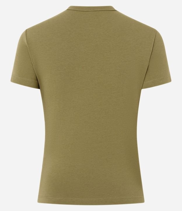 Blusa Básica en Algodón Peruano con Mangas Cortas 6