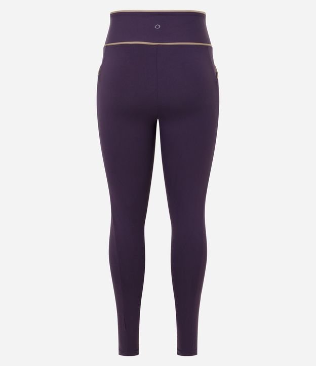 Pantalón Legging Deportiva en Microfibra con Bolsillo y Friso Contrastante 6