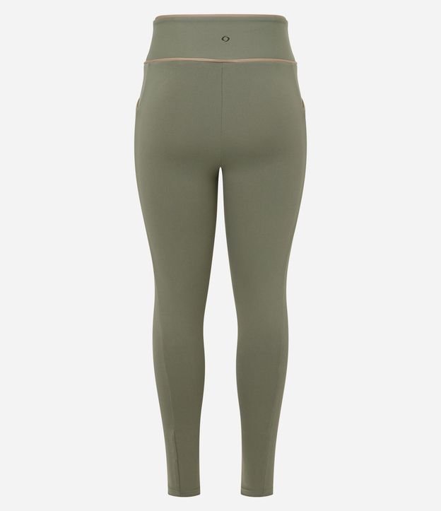 Pantalón Legging Deportiva en Microfibra con Bolsillo y Friso Contrastante 6