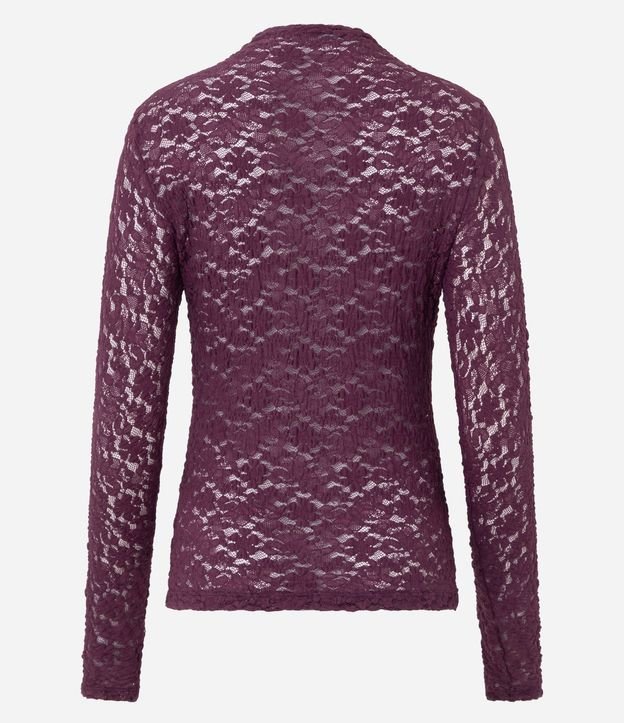 Blusa Justa en Encaje con Manga Larga 3