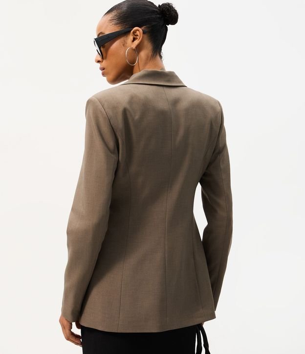 Blazer Sastre Ajustado con Abotonado Único 4