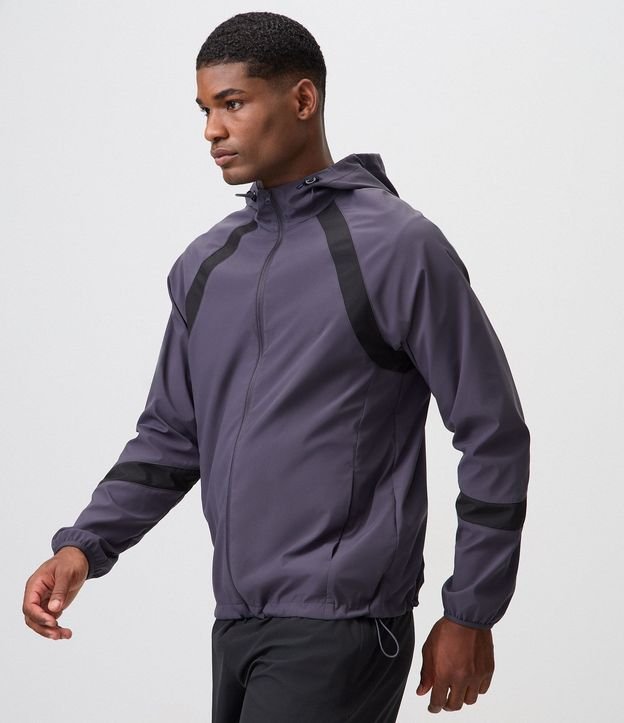 Campera Deportiva Corta Vento con Capucha