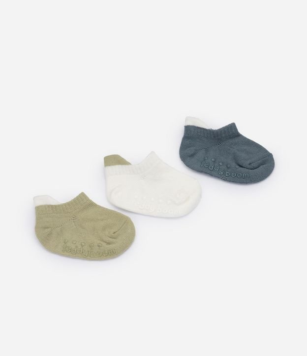 Kit 03 Medias Infantiles con Carita de Animalito - Talle 0 a 12 meses 2