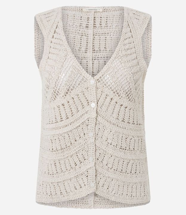 Blusa en Ganchillo con Bajo Redondeado 5