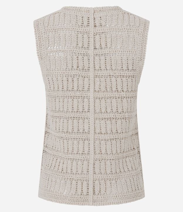 Blusa en Ganchillo con Bajo Redondeado 7