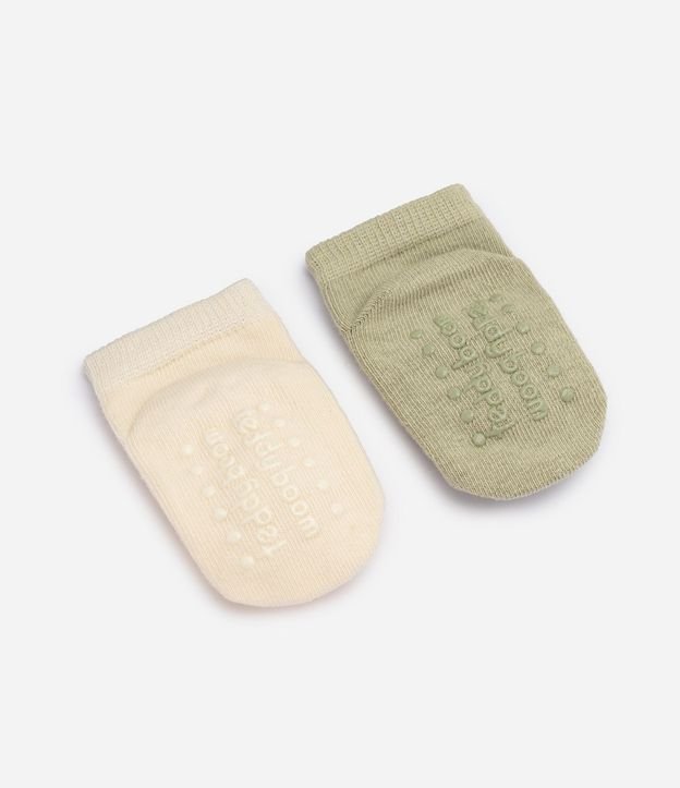 Kit Medias Bebé Teddy Boom Caña Corta Interativas con Aplique de Animalitos - Talle 0 a 12 Meses 2