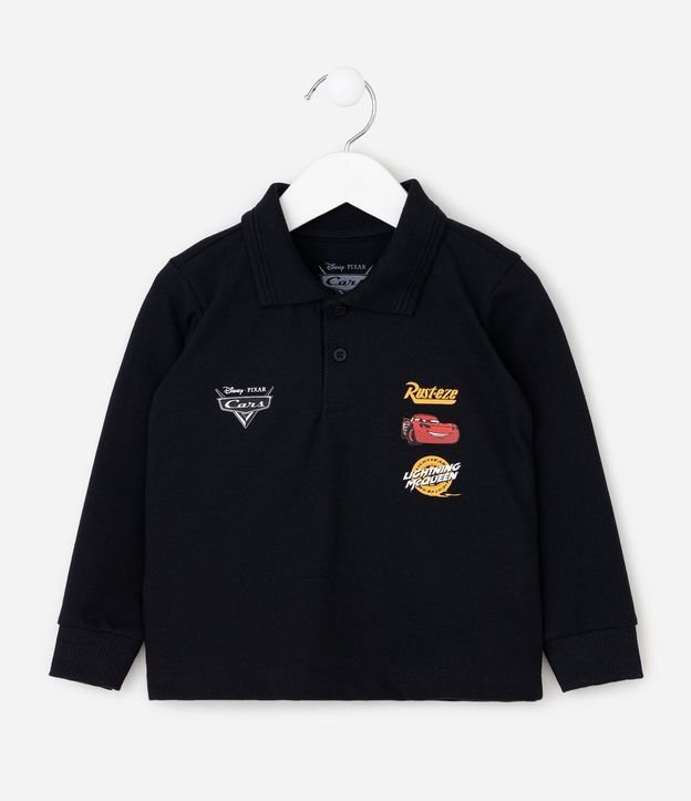 Remera Infantil con Estampado Rayo McQueen y Cuello Polo – Talle 2 a 6 años 2